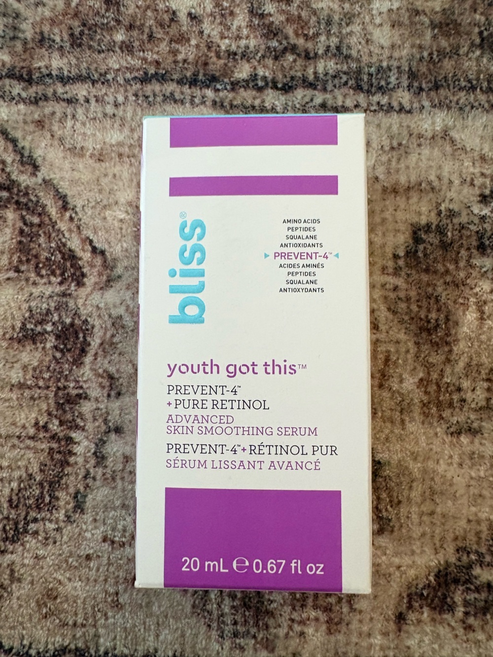 Bliss youth got this Advanced skin smoothing serum
